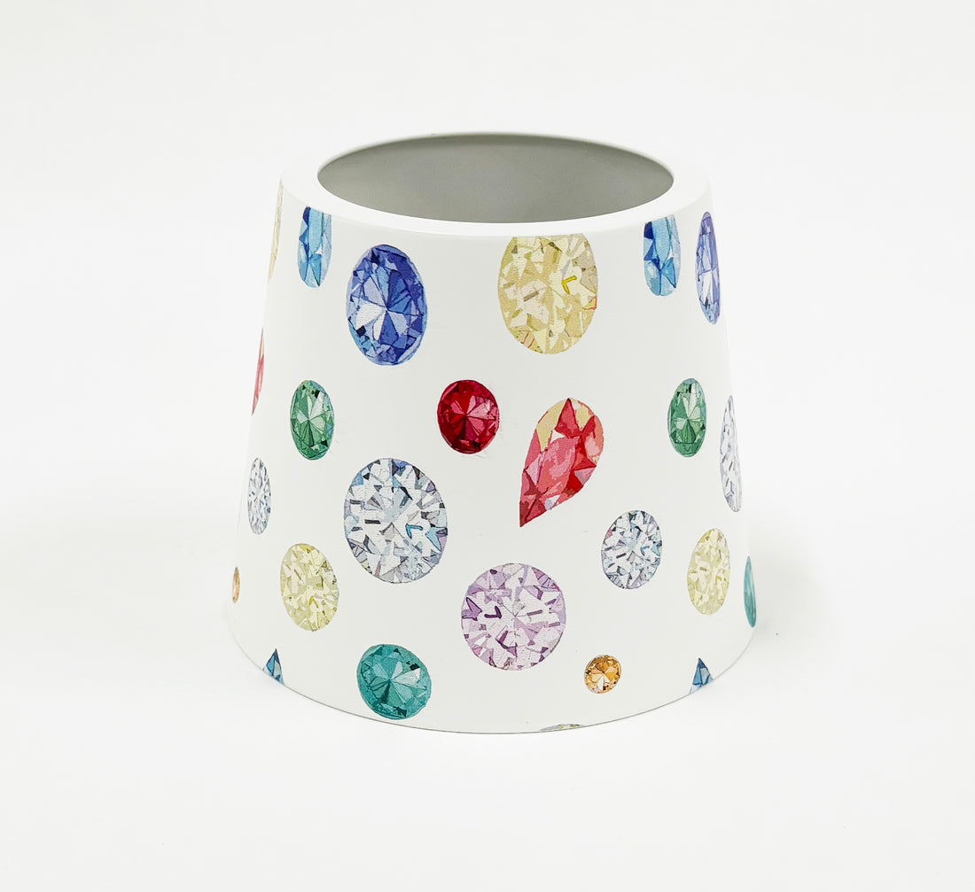 Jewel White Poldina Pro Lamp Shade