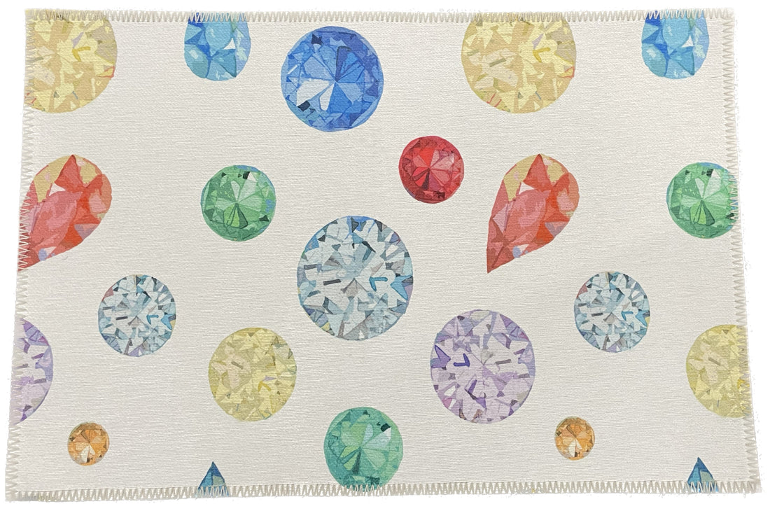 Jewel White Chenille Washables Rug