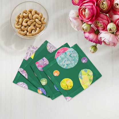 Jewel Cotton Sateen Cocktail Napkins