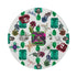 Jewel Box Emeralds White 16" Round Pebble Placemats, Set of 4 - nicolettemayer.com
