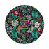 Jewel Box Emeralds Skulls Black 16" Round Pebble Placemats, Set of 4 - nicolettemayer.com
