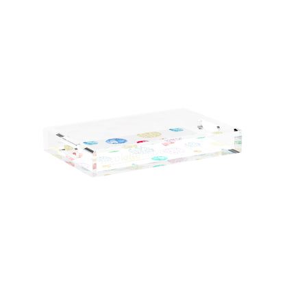 Jewel White 12.5X7.75 Acrylic Tray - nicolettemayer.com
