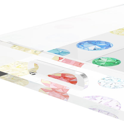 Jewel White 17X10.5 Acrylic Tray - nicolettemayer.com
