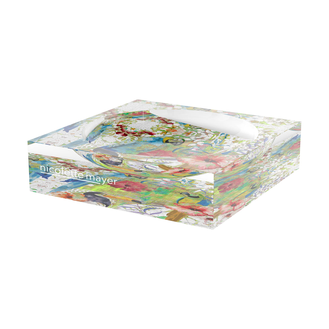 Jungle Love Citron Acrylic Candy Catchall Dish