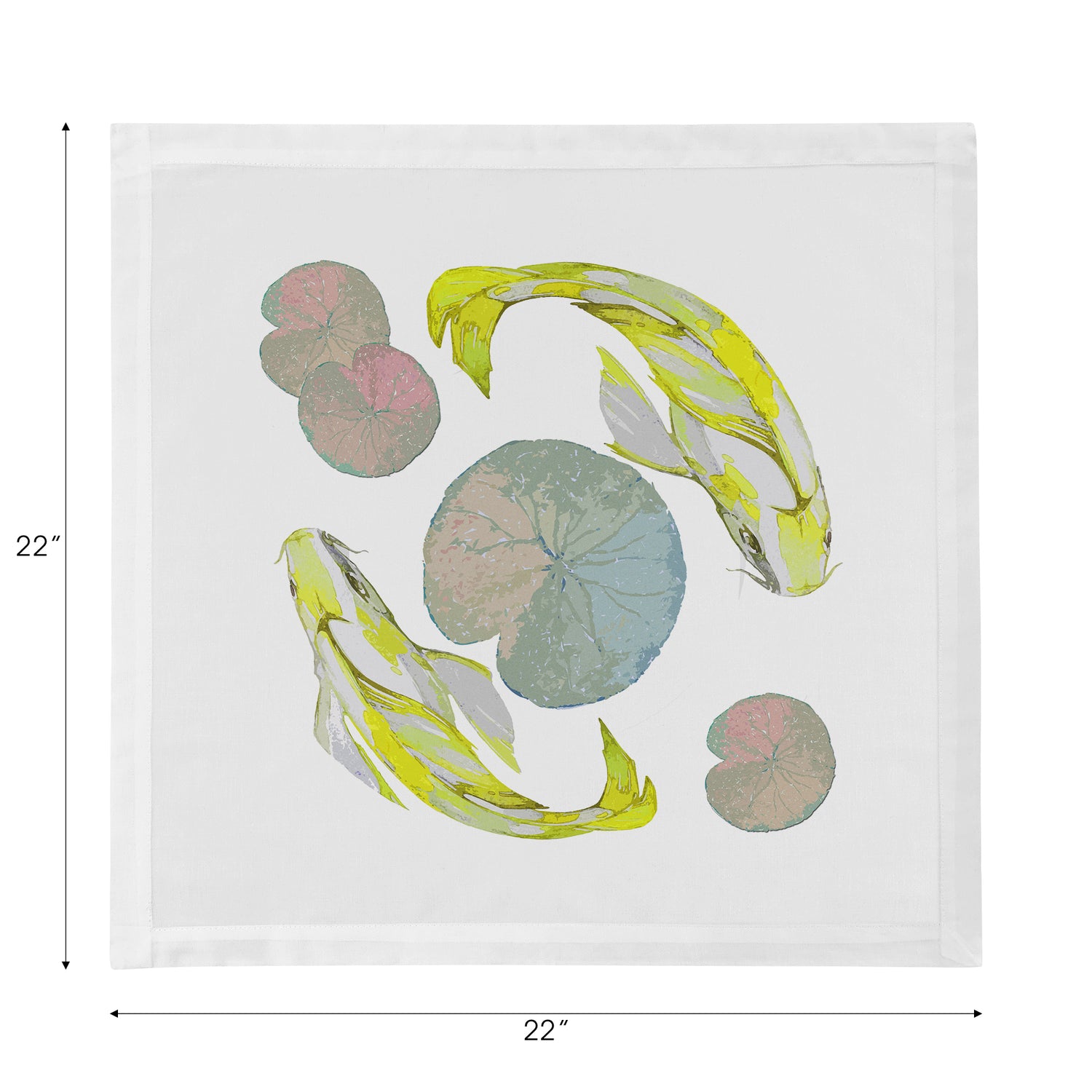 Koi Jaune Cotton Sateen Dinner Napkins