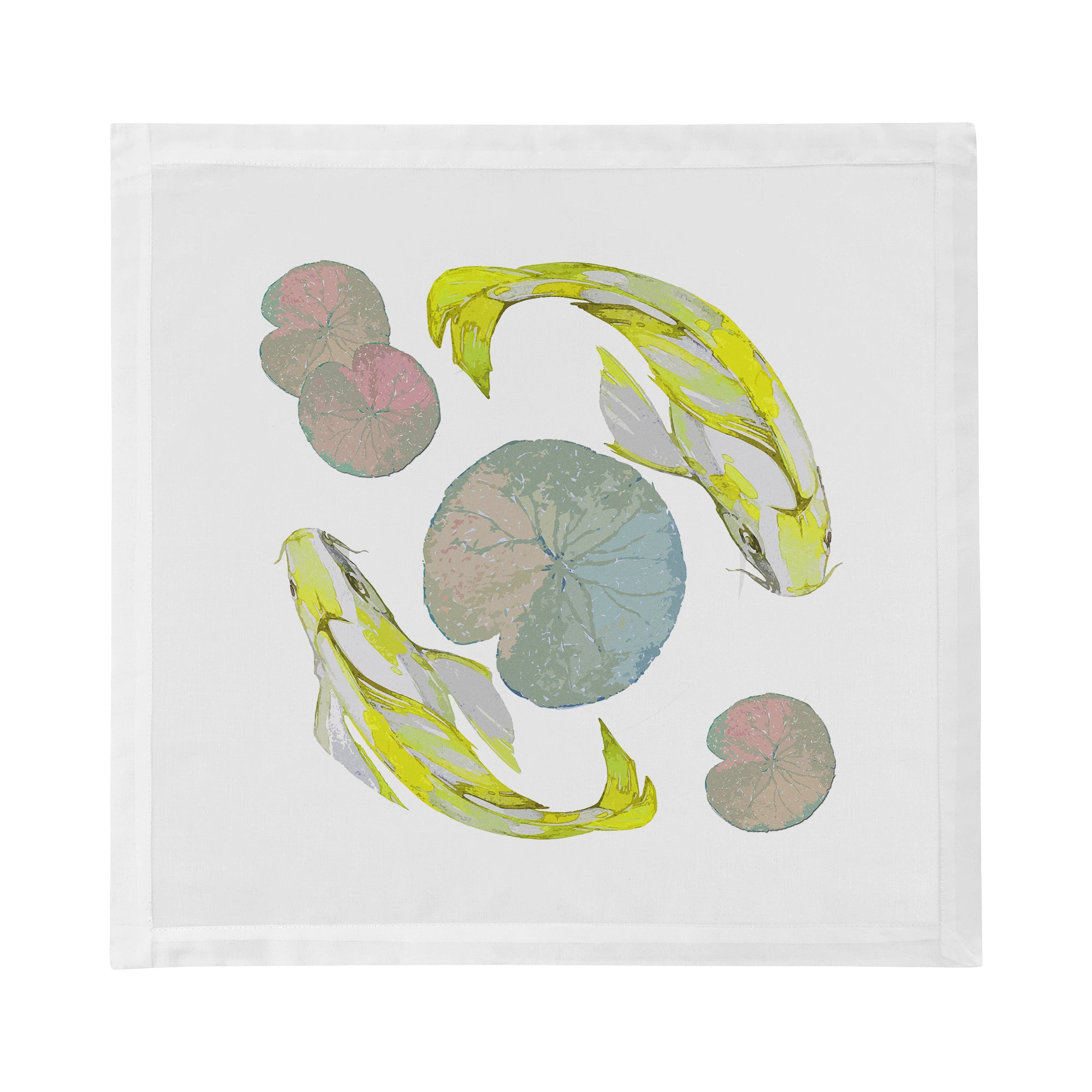 Koi Jaune Cotton Sateen Dinner Napkins