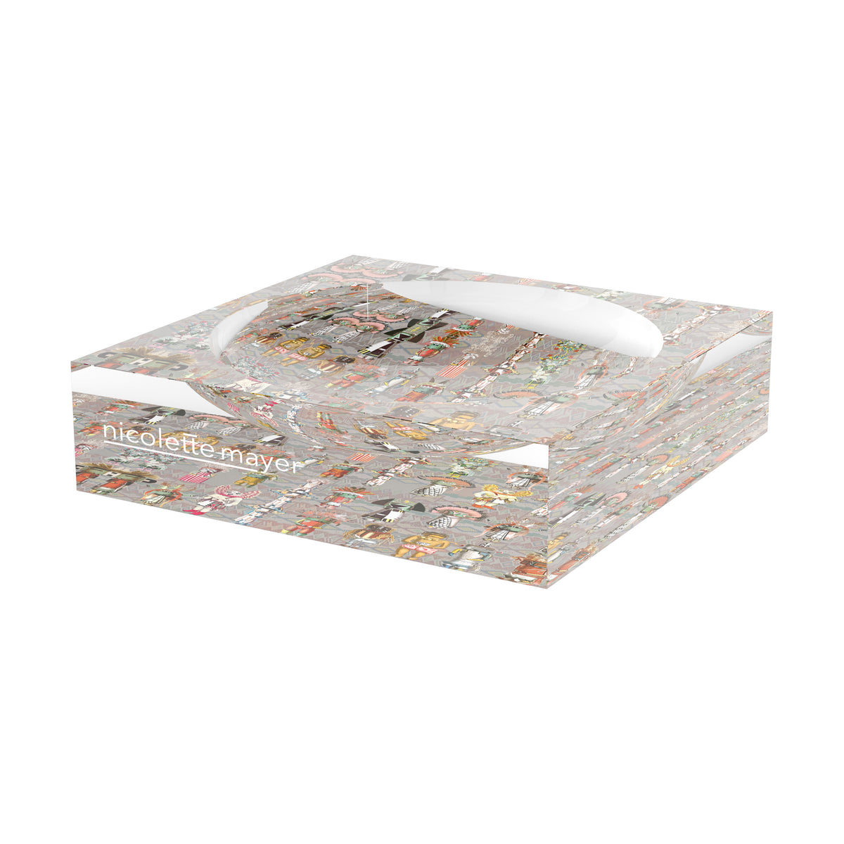 Kachina Heaven Gray Acrylic Candy Catchall Dish