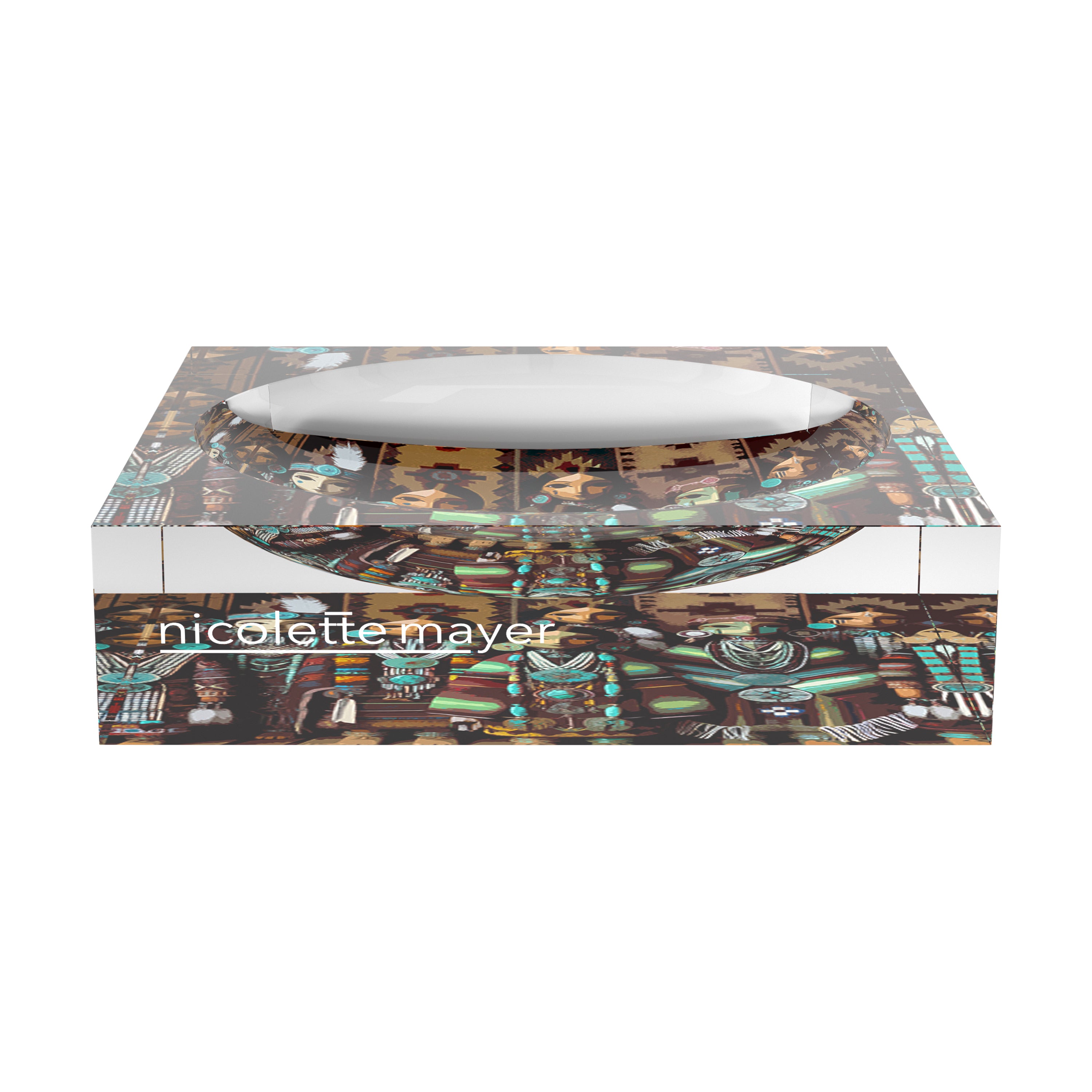 Kachina Dolls Inspired Collection Acrylic Candy Catchall Dish - nicolettemayer.com