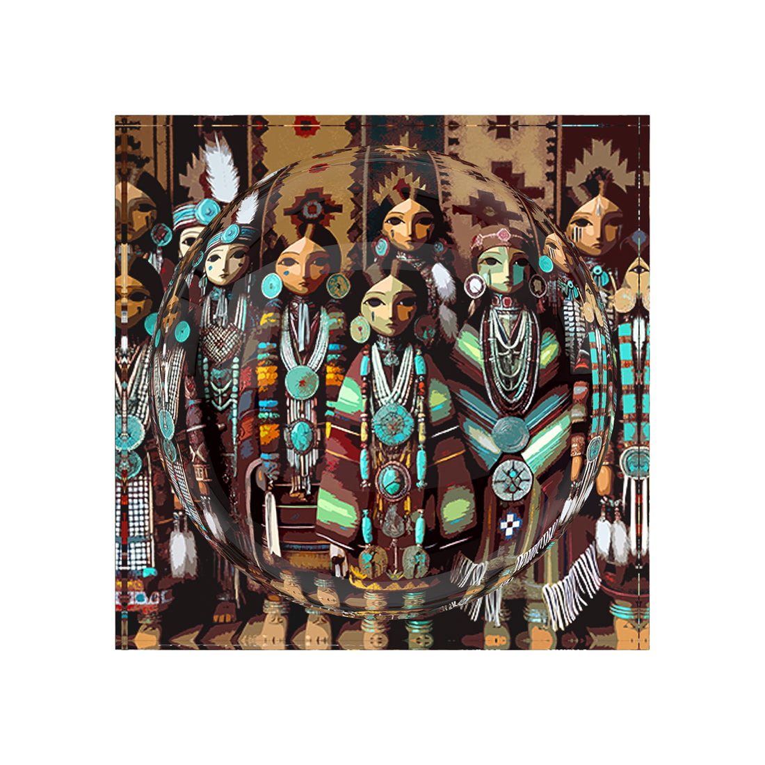 Kachina Dolls Inspirierte Kollektion Acryl-Süßigkeiten-Auffangschale