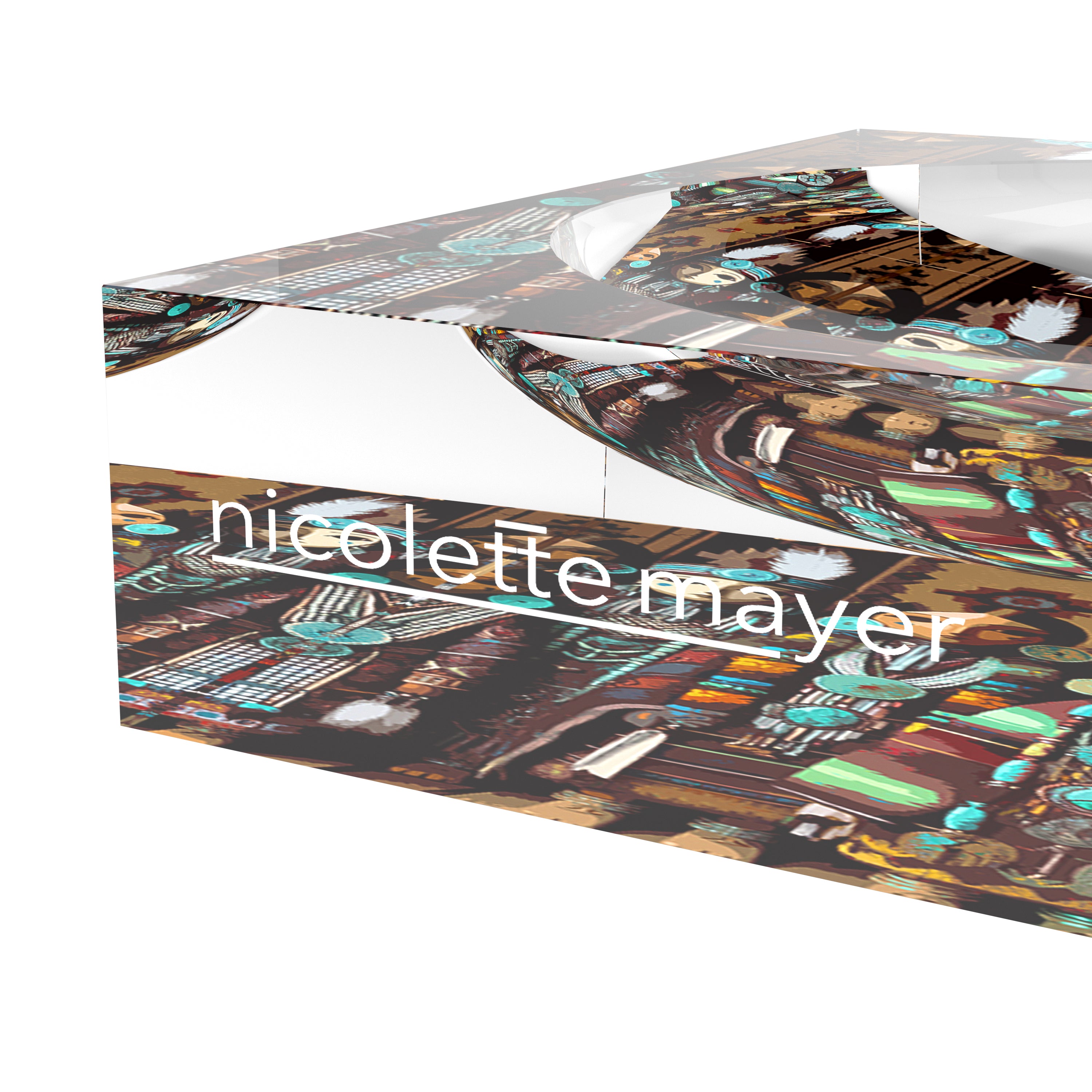 Kachina Dolls Inspired Collection Acrylic Candy Catchall Dish - nicolettemayer.com