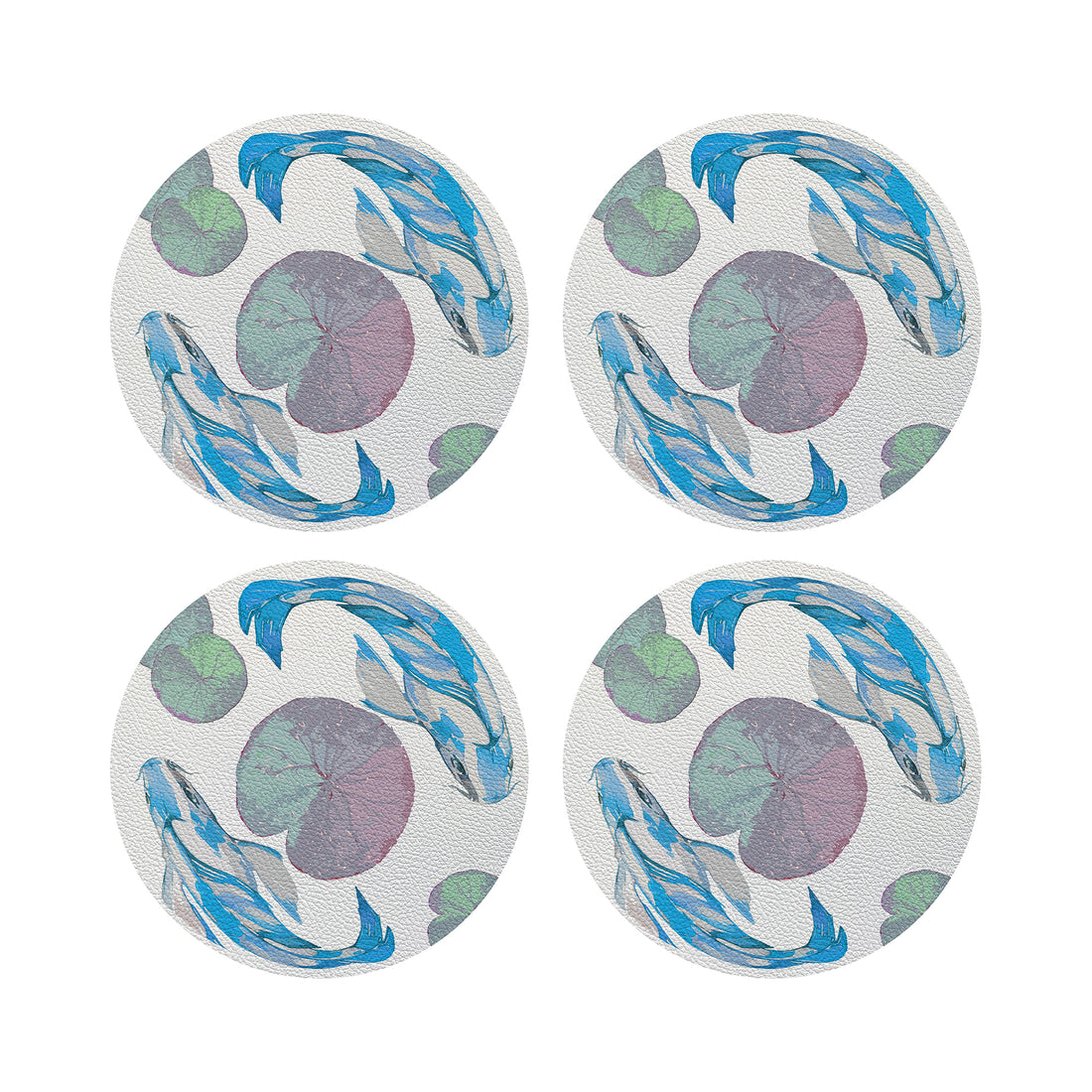Koi Blue 4" Dinner Napkins- nicolettemayer.com
