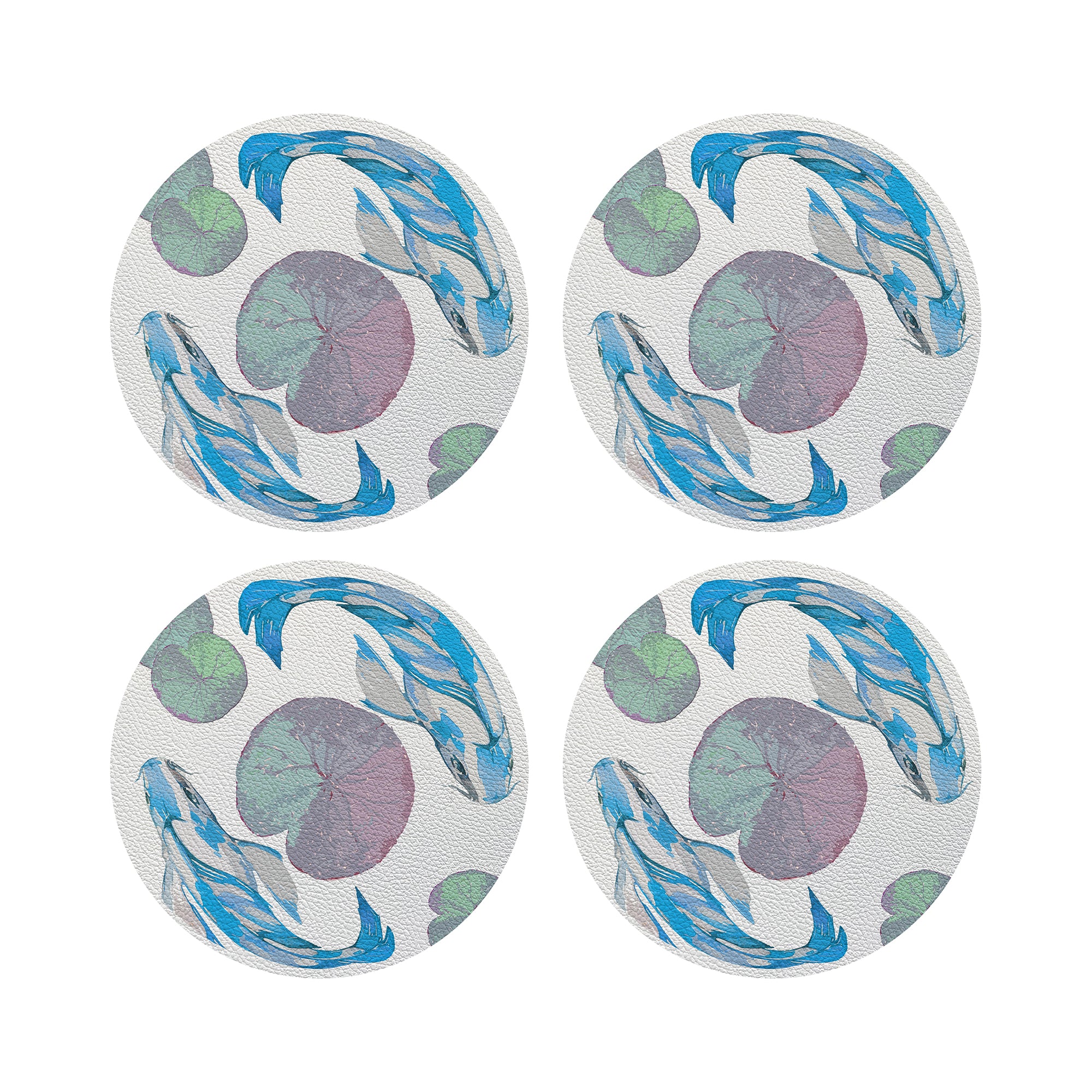 Koi Blue 4" Dinner Napkins- nicolettemayer.com
