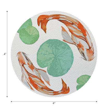Koi Coral 4" Dinner Napkins- nicolettemayer.com
