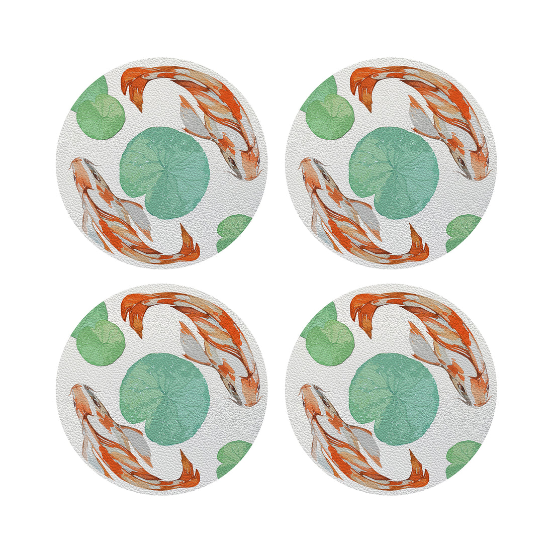 Koi Coral 4" Dinner Napkins- nicolettemayer.com
