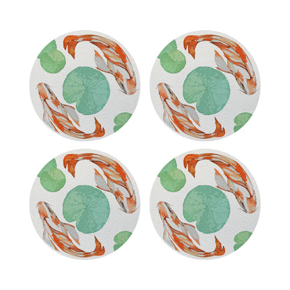 Koi Coral 4" Dinner Napkins- nicolettemayer.com
