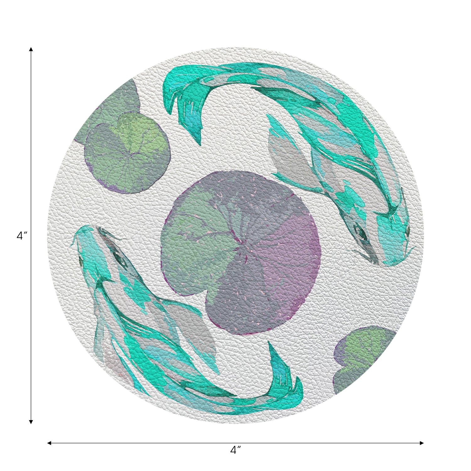 Koi Turquoise 4" Dinner Napkins- nicolettemayer.com
