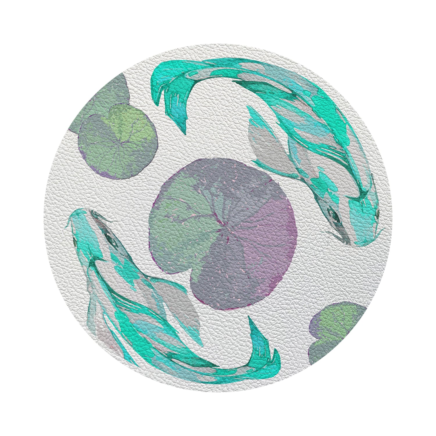 Koi Turquoise 4" Dinner Napkins- nicolettemayer.com
