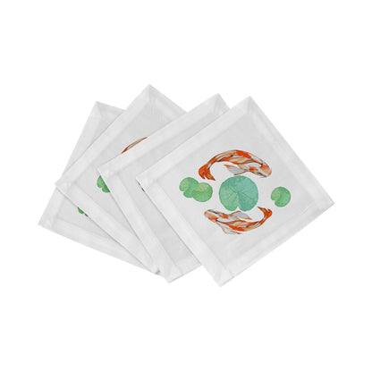 Koi Coral 6" Cocktail Napkins- nicolettemayer.com
