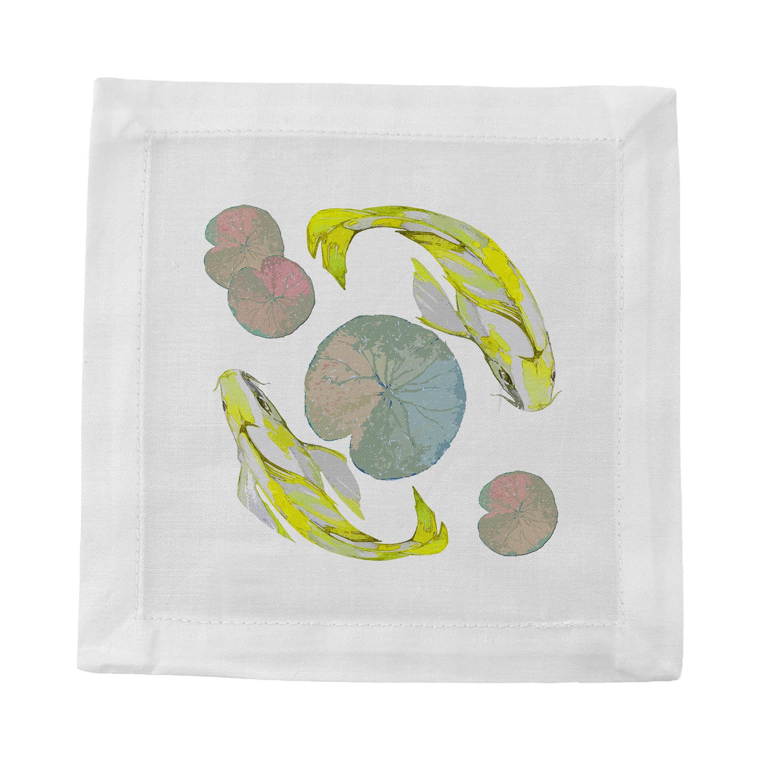 Koi Jaune 6" Cocktail Napkins- nicolettemayer.com
