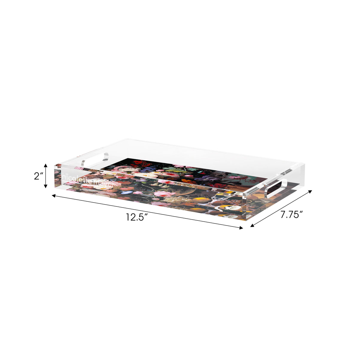 Lemon Glass Multi Acrylic Decorative Tray, 12.5 x 7.75 in. by Nicolette Mayer 
