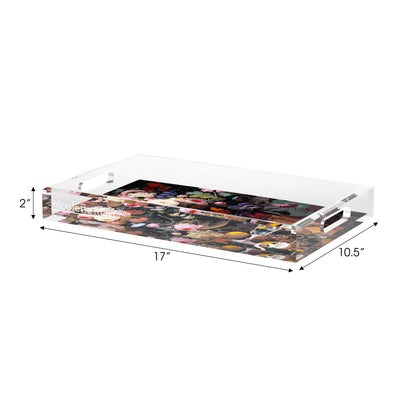 Lemon Glass Multi Acrylic Decorative Tray, 17 x 10.5 in. by Nicolette Mayer 