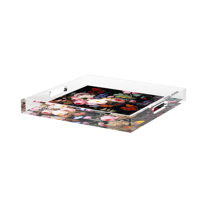 Lemon Glass Acrylic Square Decorative Tray, by Nicolette Mayer
