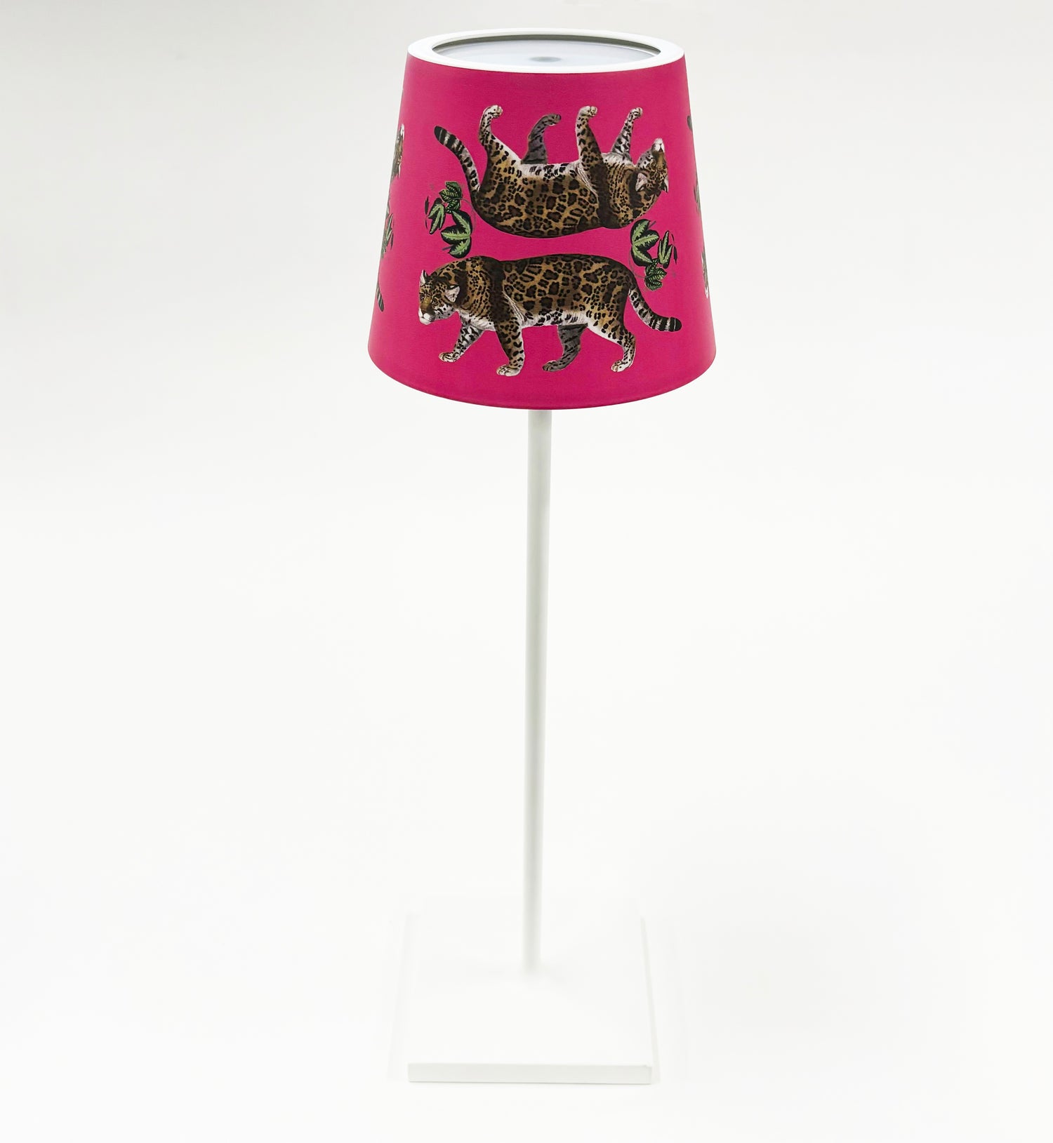 Leopard Seeing Double Hot Pink Poldina Pro Lamp