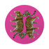 Leopard Seeing Double Hot Pink 16" Round Pebble Placemats, Set of 4 - nicolettemayer.com
