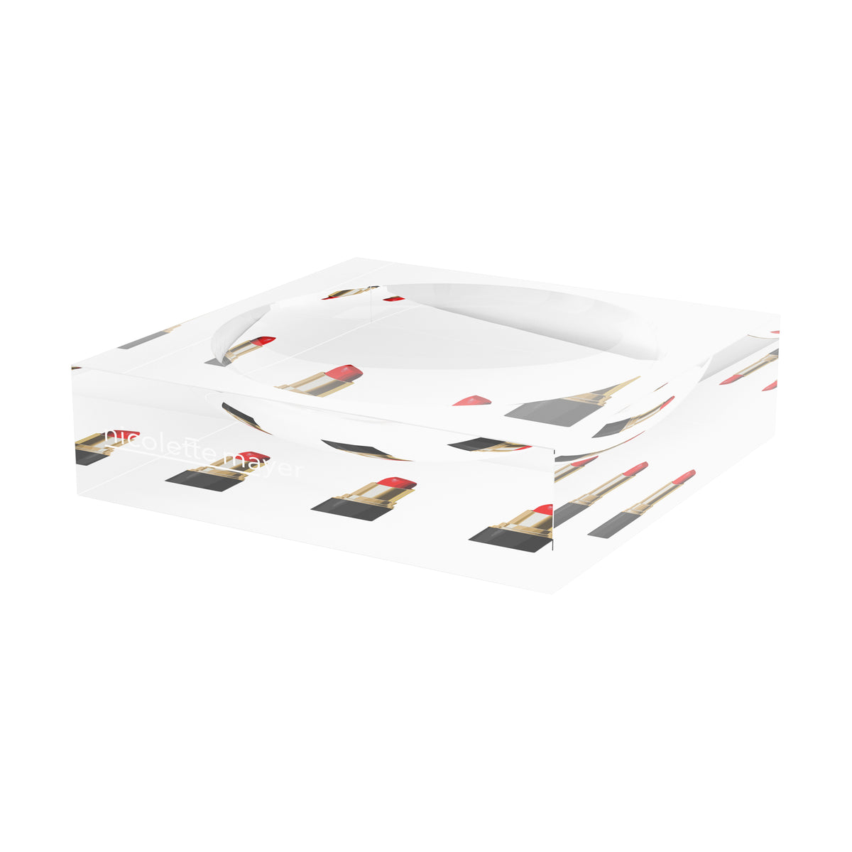 Lipstick Acrylic Candy Catchall Dish, by Nicolette Mayer 