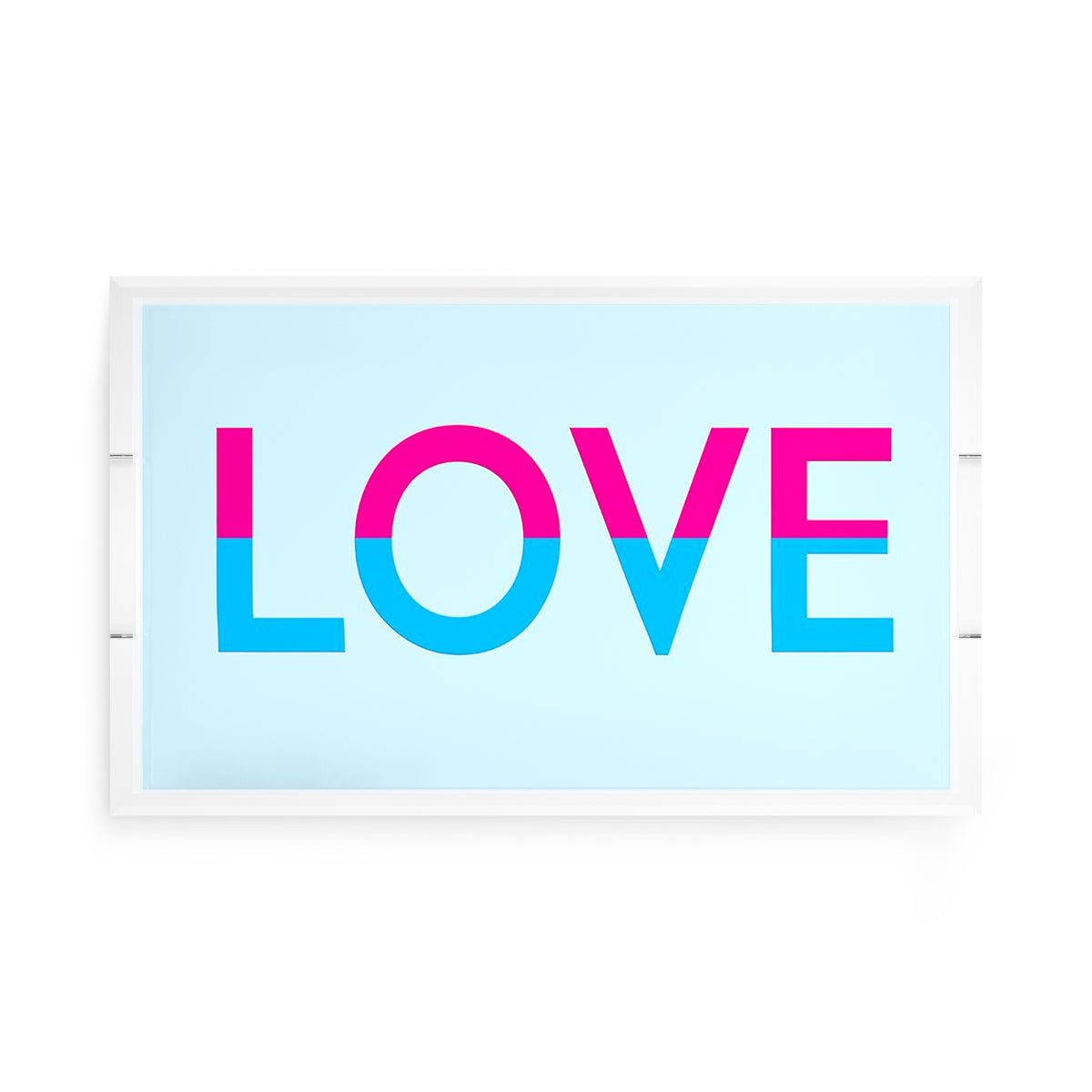 Love Acrylic Rectangle Decorative Tray, by Nicolette Mayer 