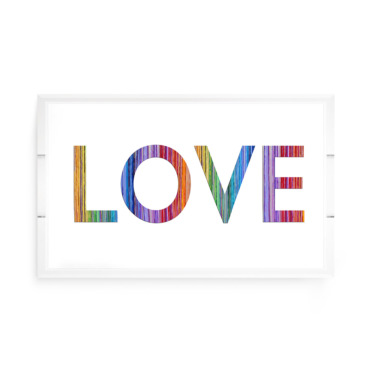 Love Acrylic Rectangle Decorative Tray, by Nicolette Mayer 