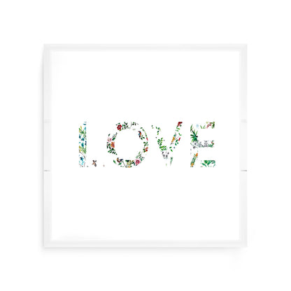 Love Lost Pavillion Acrylic Decorative Tray, 12 x 12 in. by Nicolette Mayer 