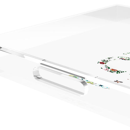 Love Lost Pavillion Acrylic Decorative Tray, 12 x 12 in. by Nicolette Mayer 