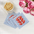 Marine Safety Buoy Ring Blue Stripe Cotton Sateen Cocktail Napkins - nicolettemayer.com