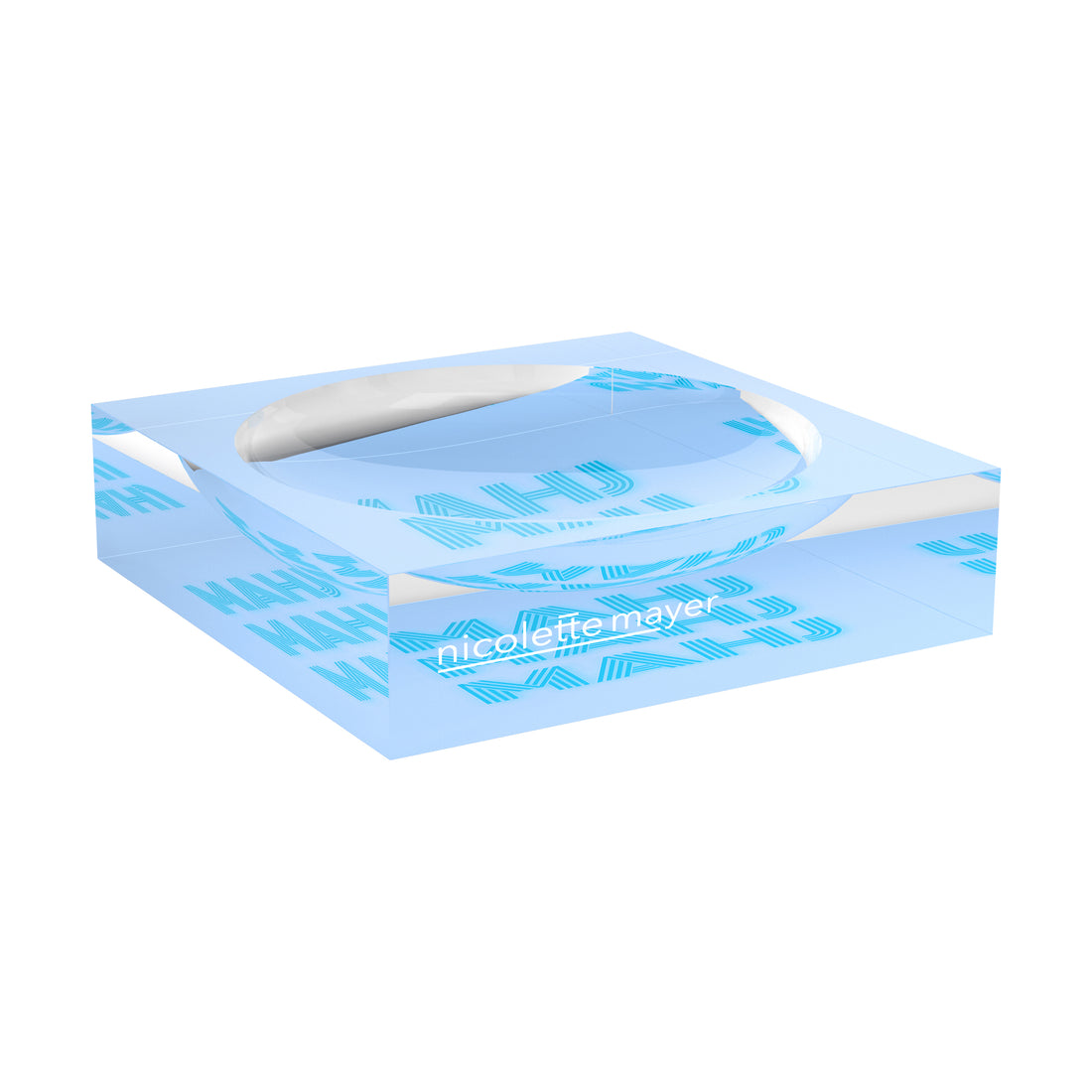 Mahj Mahj Mahj Blue Mahjong Candy Catchall Dish
