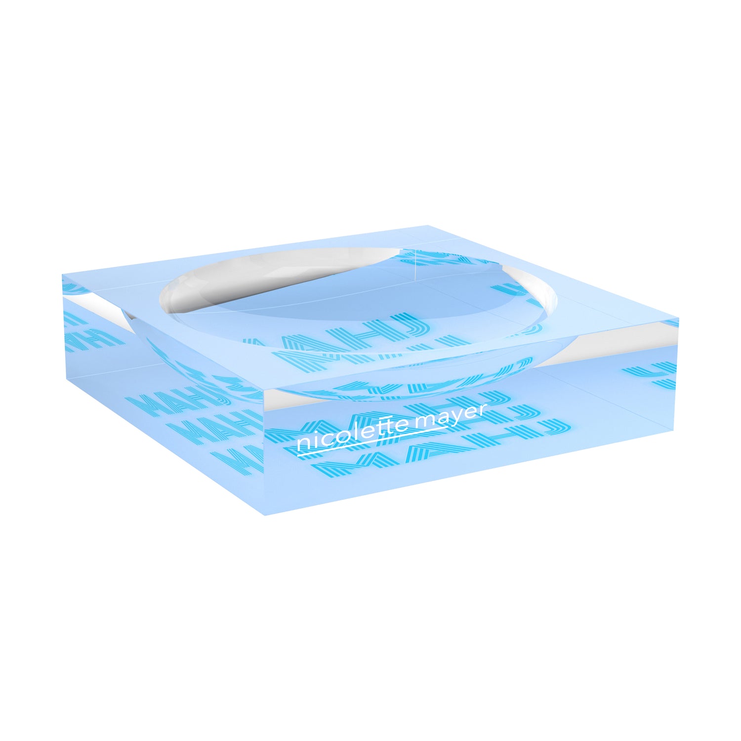 Mahj Mahj Mahj Blue Mahjong Candy Catchall Dish