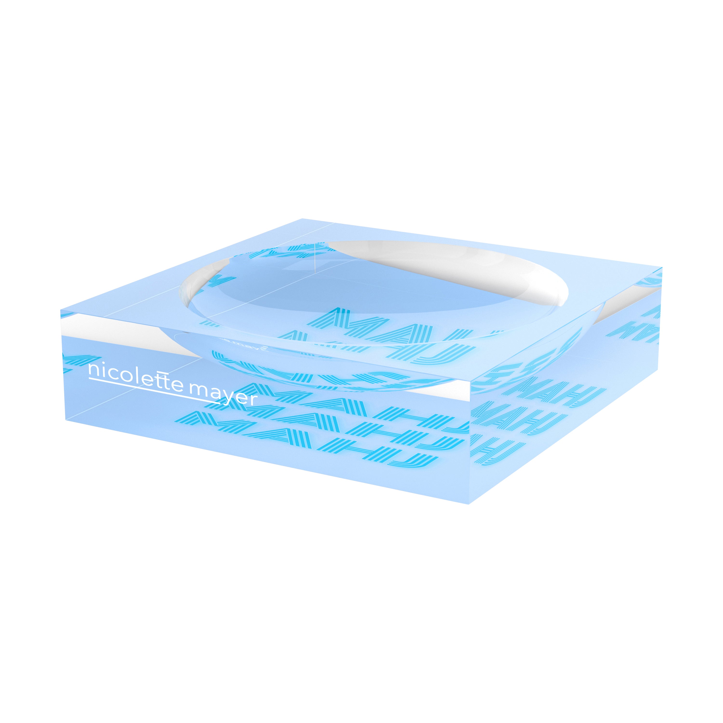 Mahj Mahj Mahj Blue Mahjong Candy Catchall Dish