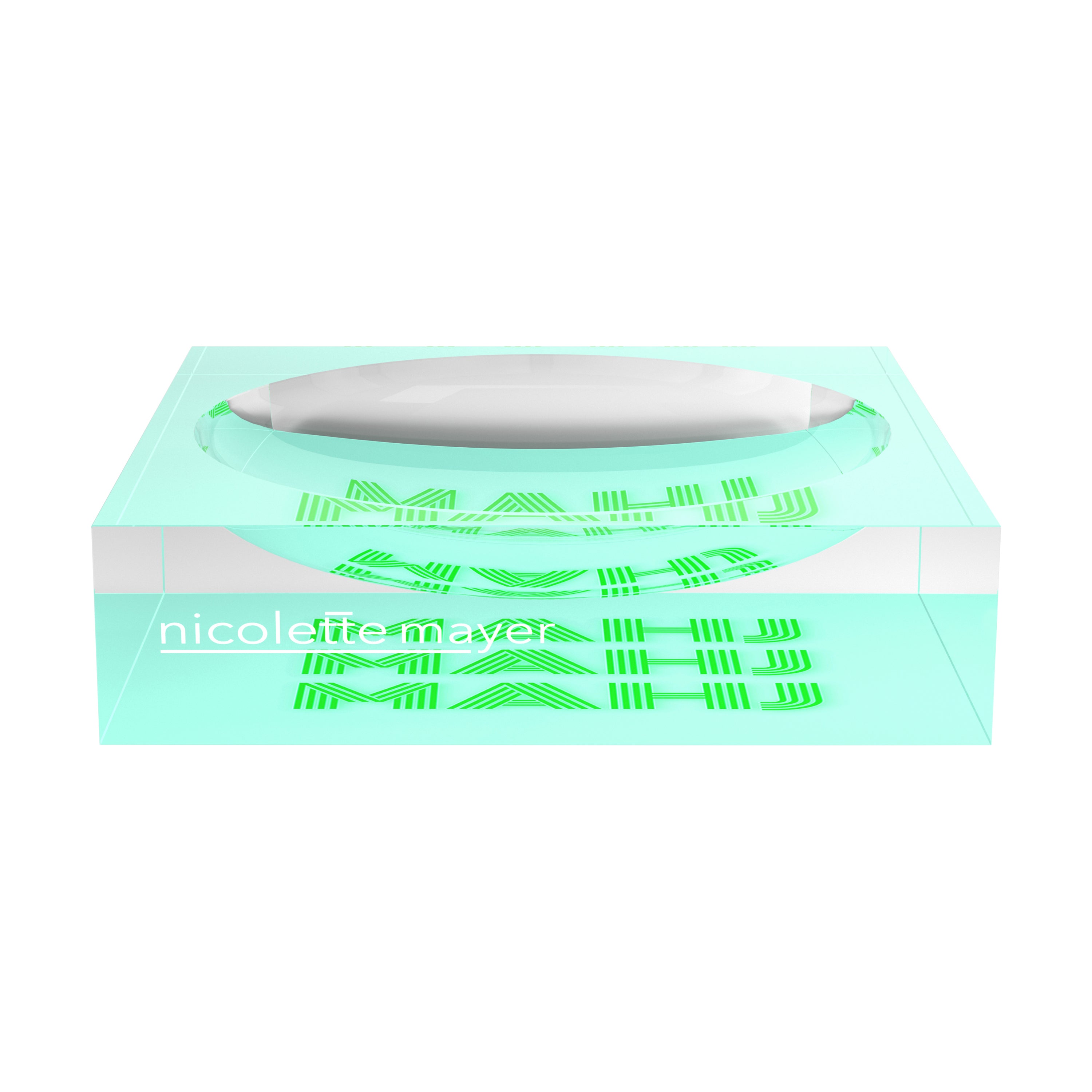 Mahj Mahj Mahj Green Mahjong Candy Catchall Dish