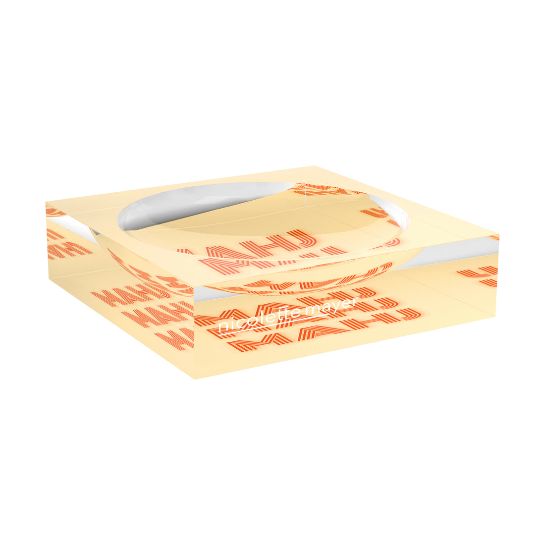 Mahj Mahj Mahj Orange Mahjong Candy Catchall Dish