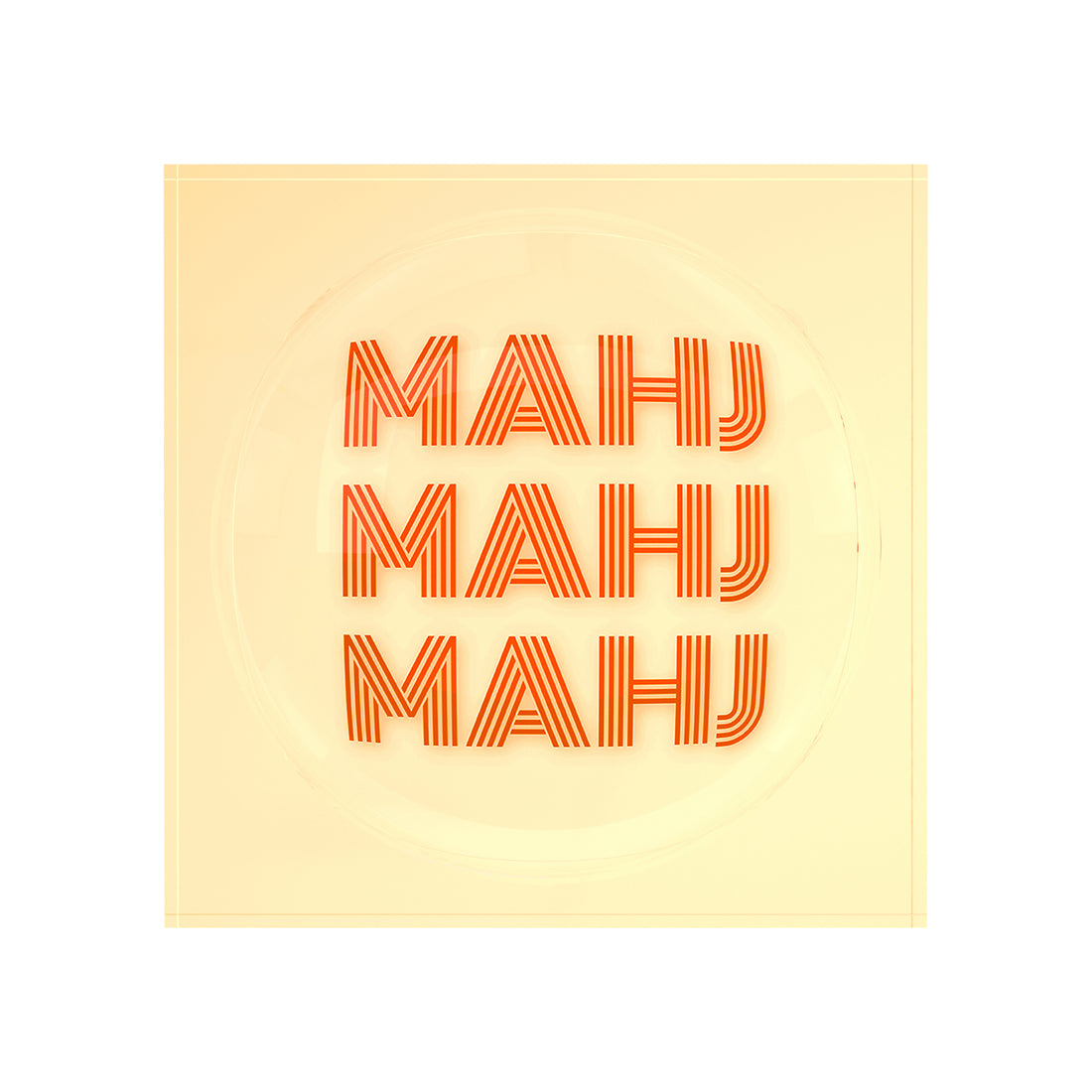 Mahj Mahj Mahj Orange Mahjong Candy Catchall Dish