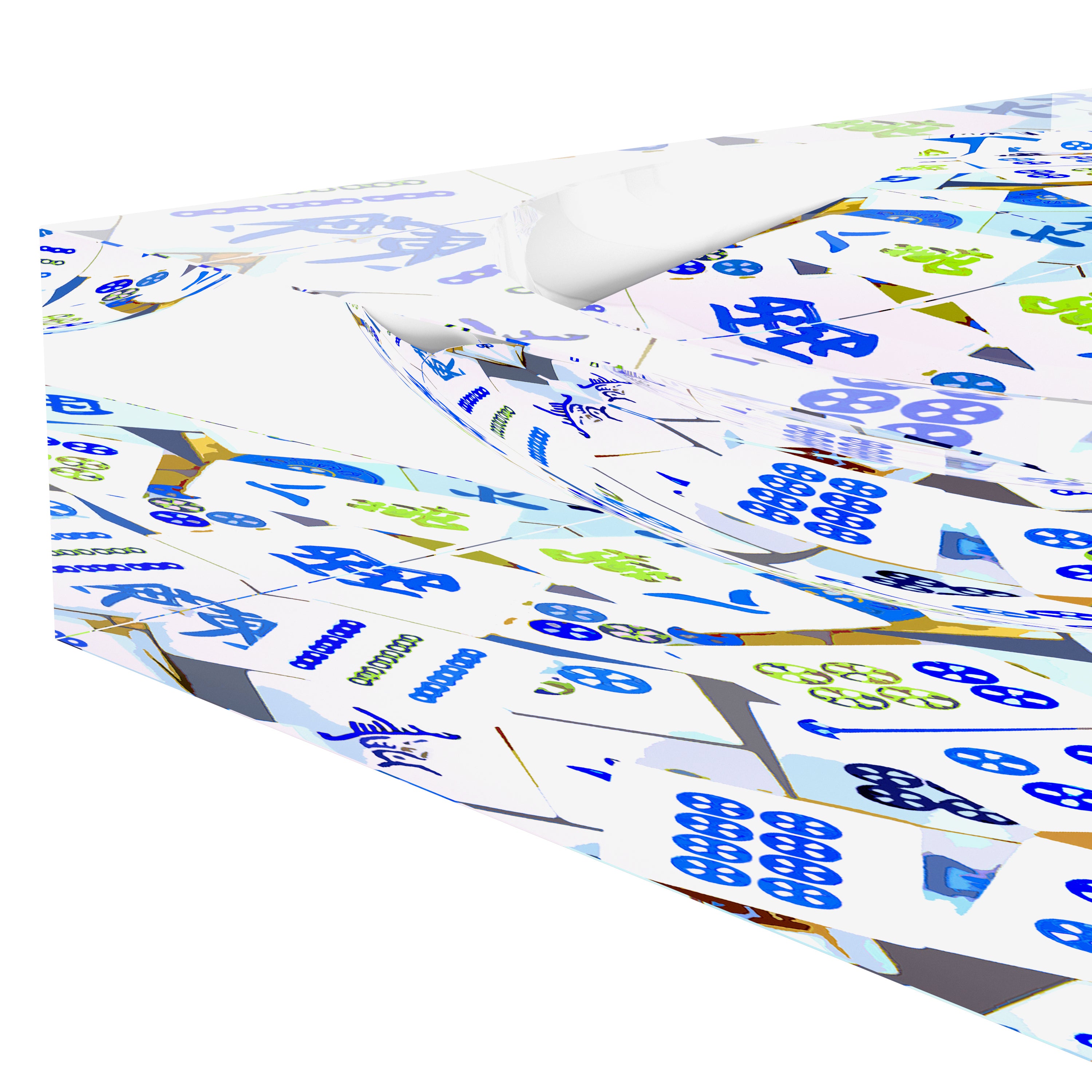 Mahjong Abstract Blues Candy Catchall Dish