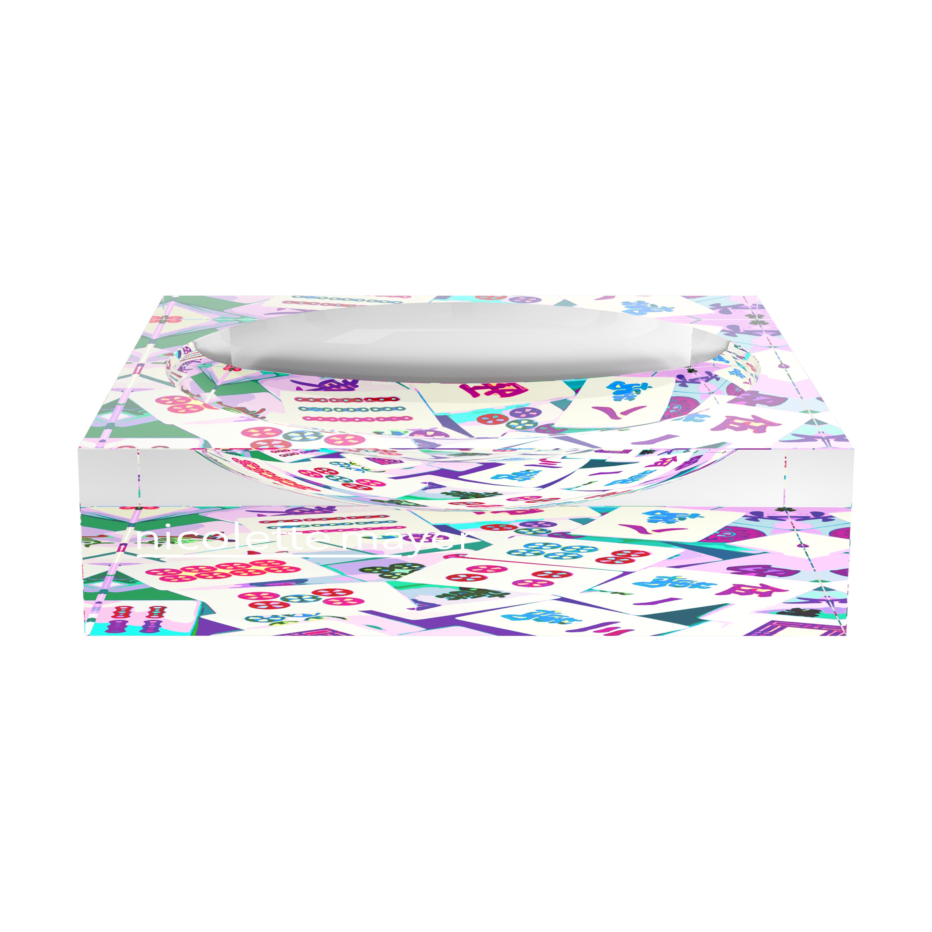 Mahjong Abstract Lively Candy Catchall Dish