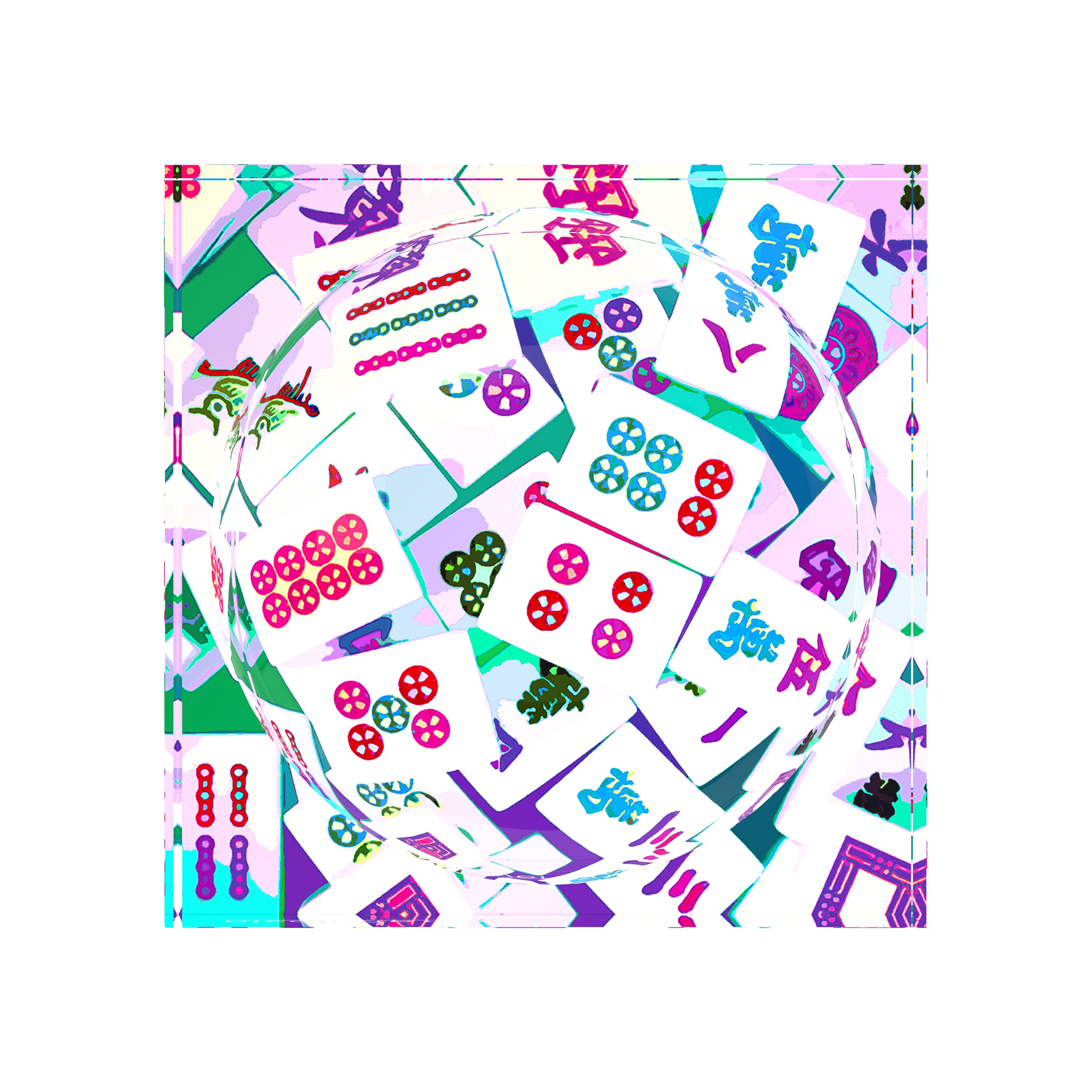 Mahjong Abstract Lively Candy Catchall Dish