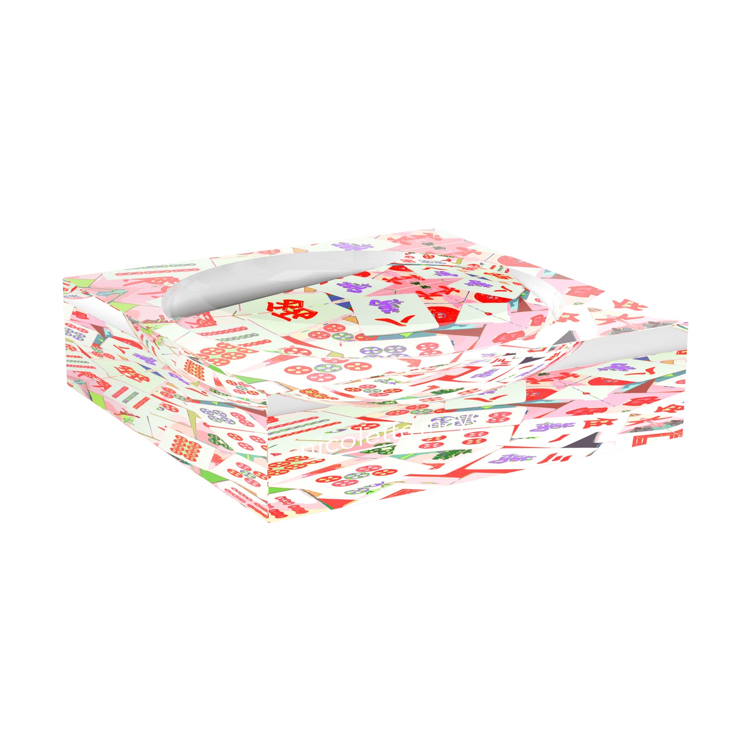 Mahjong Abstract Petal Candy Catchall Dish