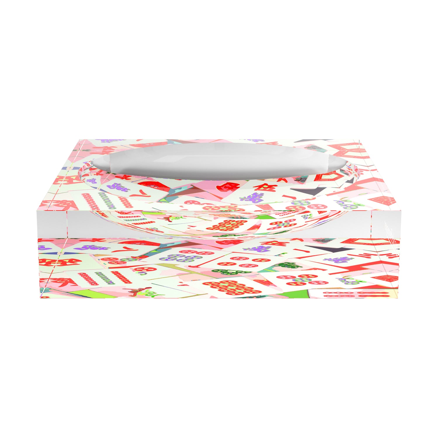 Mahjong Abstract Petal Candy Catchall Dish