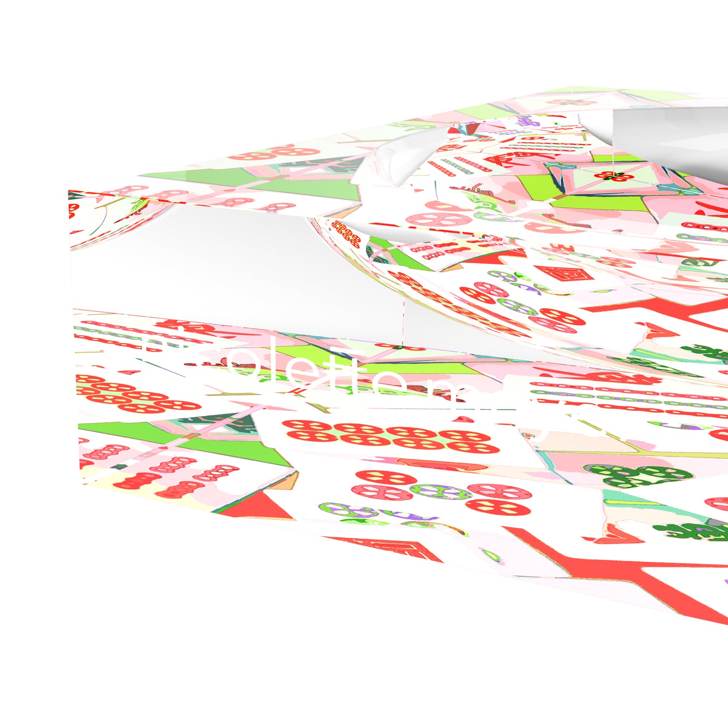 Mahjong Abstract Petal Candy Catchall Dish