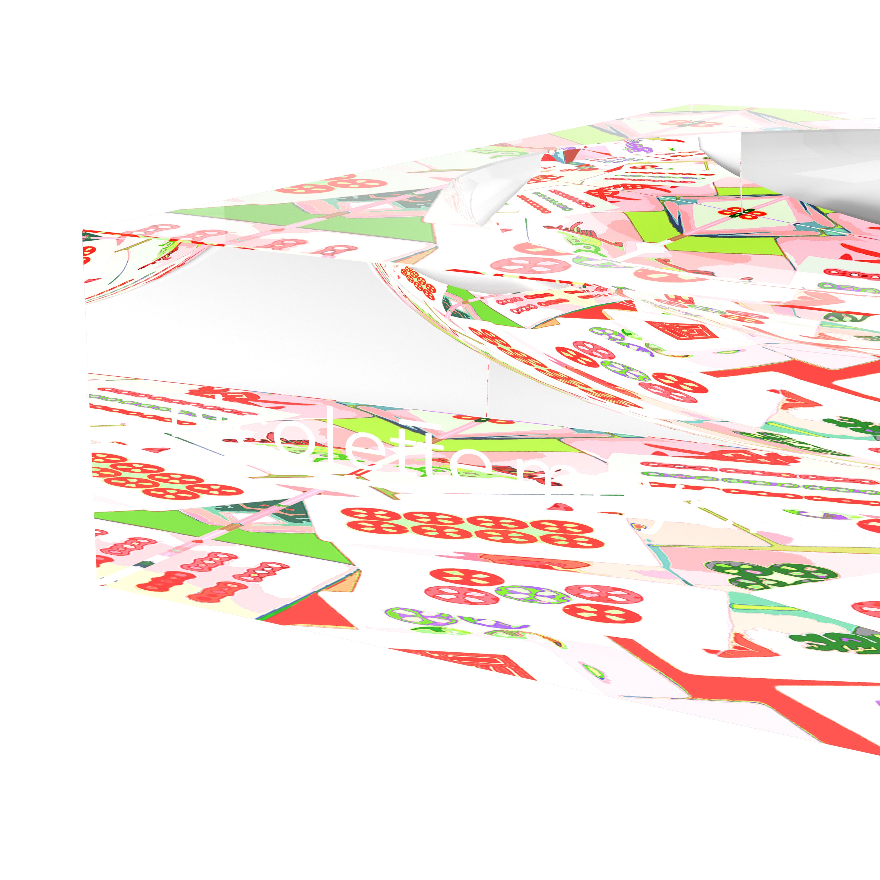 Mahjong Abstract Petal Candy Catchall Dish