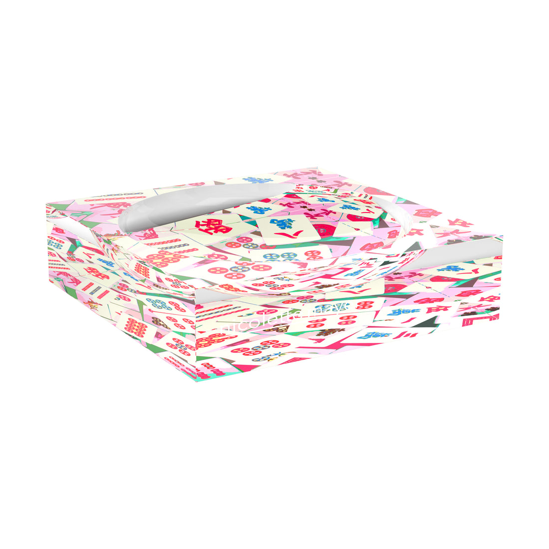 Mahjong Abstract Pinks Candy Catchall Dish