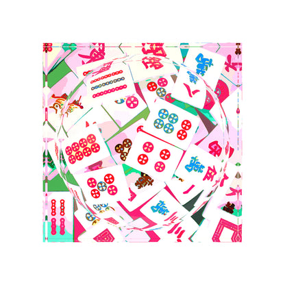 Mahjong Abstract Pinks Candy Catchall Dish