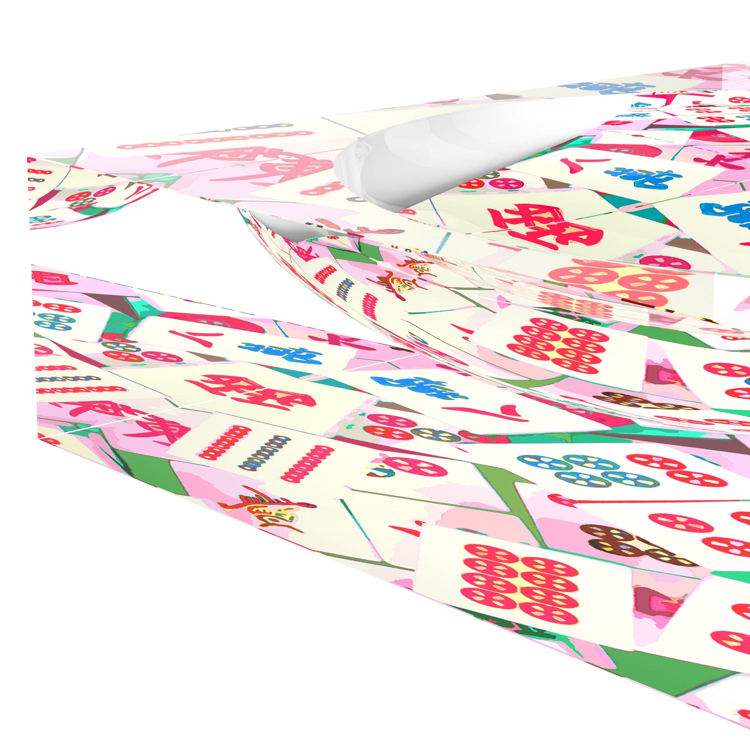 Mahjong Abstract Pinks Candy Catchall Dish